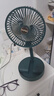 电风扇伸缩折叠小风扇宿舍家用静音充电型办公台式USB桌面宿舍大风力夏台面落地两用折叠电风扇 颜色随机 直插款无档位开关1个装 实拍图