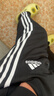 阿迪达斯（adidas）运动裤男秋季防风休闲卫裤健身跑步运动裤 黑白收腿裤 M 实拍图