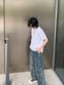 卡帕（Kappa）背靠背2026新款夏季男士短袖跑步运动t恤女半袖上衣男K0E32TD70D 漂白-001 XL （尺码推荐适合180/100A） 实拍图
