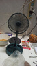 电风扇伸缩折叠小风扇宿舍家用静音充电型办公台式USB桌面宿舍大风力夏台面落地两用折叠电风扇 颜色随机 直插款无档位开关1个装 实拍图