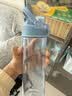 乐扣乐扣（LOCK&LOCK）人鱼线塑料运动水杯夏天便携水壶带刻度提手男女水杯子700ML灰色 实拍图