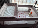 优乐博（ULOP）婴儿床可折叠可移动0-3岁宝宝床多功能婴儿床可升降婴儿拼接床 尿布台婴儿床二合一摇篮摇摇床 一键折叠床豪华款 婴儿用品实用新生儿见面礼物便携折叠婴儿床 实拍图