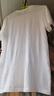 重磅纯棉短袖t恤男高档纯色印花休闲基础款内搭半袖打底衫 白色 L  125-140斤 实拍图