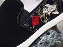 俞兆林老北京布鞋传统千层休闲印花潮鞋一脚蹬平底男鞋Y1S-1005 42 实拍图