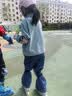 特步轮滑鞋儿童溜冰鞋男女童初学套装中小学课程滑轮滑冰一体成型支架 实拍图