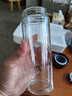 【京东物流配送】高硼硅双层玻璃杯大容量泡茶杯水杯子茶水分离杯 【双层加厚】茶杯350ml1只 实拍图