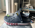 卡骆驰（CROCS）贝雅卡骆班洞洞鞋轻便耐磨一脚蹬休闲鞋女鞋时尚沙滩鞋|205089 冬日白/彩色-1LI 44 (280mm) 实拍图