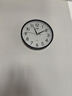 康巴丝（Compas）挂钟客厅 静音走时简约石英钟表挂墙时钟 c2855 黑色 26cm直径 实拍图