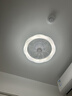 雷士（NVC）LED照明风扇灯吸顶吊扇灯北欧卧室白色奶油风低层适用42瓦 实拍图