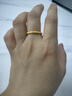 中国黄金（CHINA GOLD）樱花黄金戒指女足金古法素圈对戒618生日礼物送女朋友老婆 15圈口足金戒指约1.1g【甄选礼盒】 实拍图