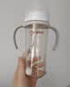 贝亲（Pigeon）自然离乳PPSU重力球吸管奶瓶双把手330ml12月+(附带奶嘴12月*2支) 实拍图