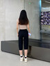 安踏七分裤女直筒夏季宽松黑色中裤速干户外休闲运动裤子男女同款 【休闲百搭-拉链口袋】基础黑 L /女生建议拍小一码 实拍图
