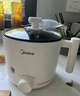 美的（Midea）电煮锅 小电锅 0涂层便携式折叠锅 304不锈钢电热锅旅行出差家用1.6L多功能泡面锅XZE1625XS配蒸架 实拍图