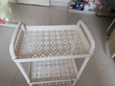 京东物流 落地小推车置物架家用玩具零食办公桌卫生间厨房储物架 白色三层 实拍图