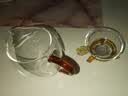 绿昌明玻璃公道杯带茶漏三件套大号茶滤分茶器加厚耐热玻璃茶滤茶具套装 茶滤+ 玛瑙红手柄公道杯380ml 实拍图