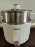 美的（Midea）电煮锅 0涂层不锈钢 宿舍小电锅 多功能家用宿舍泡面小火锅 2.6L蒸煮一体电热锅 XZC2066G 配蒸笼 实拍图