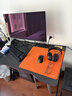 奥伦福特  电脑桌台式家用电竞游戏桌办公书桌简约书房写字桌子 碳纤维纹路单桌-100*60 升级款电竞桌 实拍图