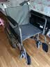 鱼跃(yuwell)轮椅车H051折叠老人轻便旅行手推车钢管免充气胎代步车 实拍图