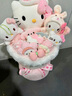 AWHAHelloKitty玩偶花束库洛米卡通毛绒玩偶花束生日礼物送女朋友 生日帽hellokitty玩偶花束+礼袋灯串 实拍图