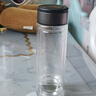 【京东物流配送】高硼硅双层玻璃杯大容量泡茶杯水杯子茶水分离杯 【双层加厚】茶杯350ml1只 实拍图