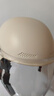新日3C国标认证摩托电动车头盔男女四季通用骑行电瓶车半盔安全帽 卡其色【高清长镜+可拆护耳】 3C新国标A类 实拍图