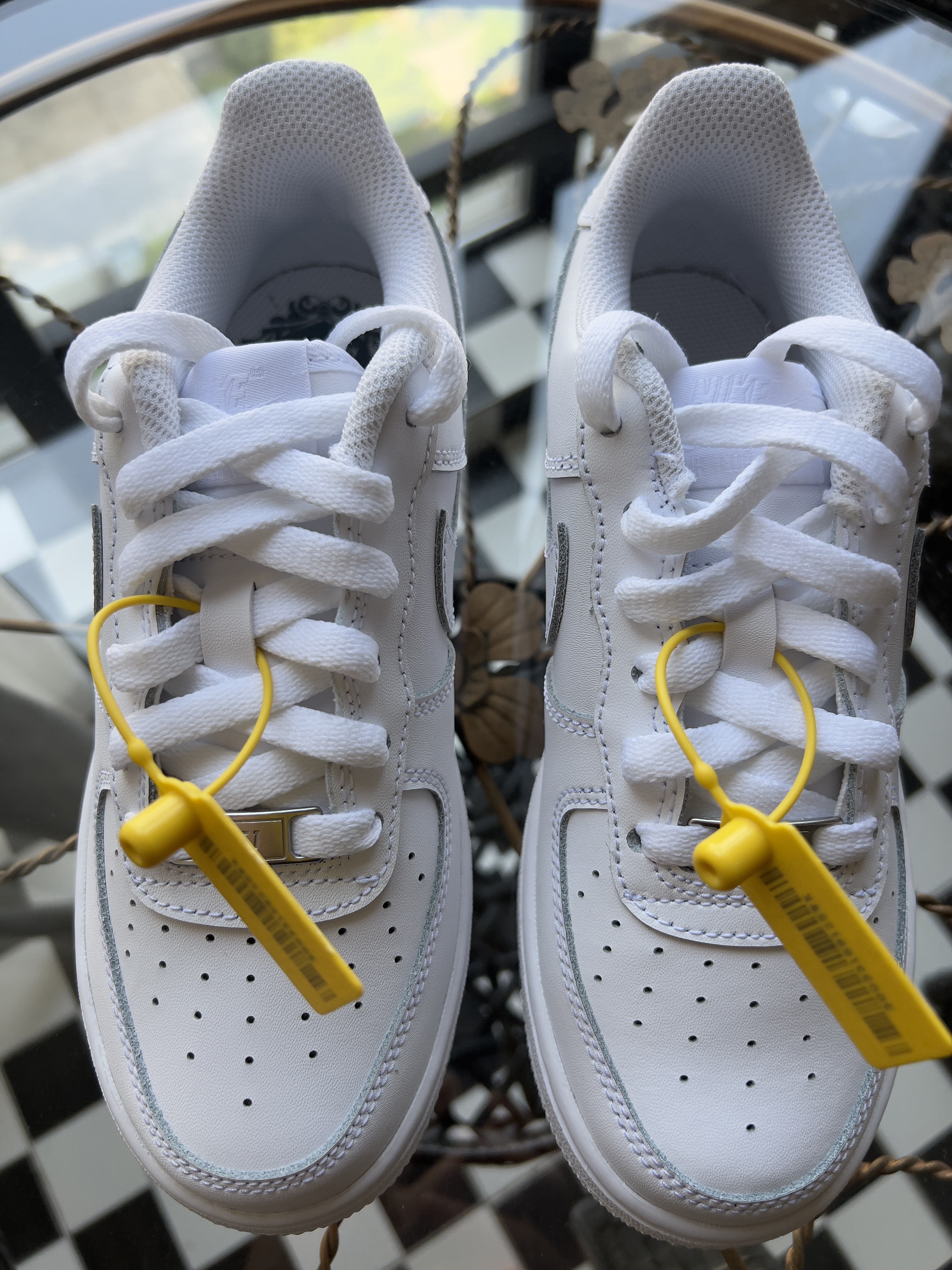 耐克NIKE女子空军一号AF1 百搭大童运动鞋DH2920-111白35.5 实拍图
