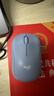 罗技（Logitech）M221 轻音鼠标 无线鼠标 办公鼠标 对称鼠标 带无线微型接收器 雾霭蓝 实拍图