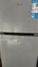 美的（Midea）112L两门小冰箱灰色双温小冰箱迷你家用宿舍租房灵活摆放节能低音深冷速冻 BCD-112CM 实拍图