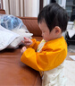 beedoll蓓兜儿童罩衣围兜防水防脏婴儿护衣饭兜宝宝画画围裙 小熊+小猪 实拍图