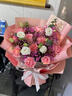 馨仪母亲节鲜花速递玫瑰向日葵康乃馨花束生日礼物全国同城配送 康乃馨玫瑰混搭花束 实拍图