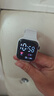其他品牌高颜值LED手表时尚方形学生科技感超强夜光数字个性运动 太空白 实拍图