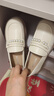 意尔康英伦风厚底增高舒适乐福鞋简约百搭小皮鞋女 49861W 米白3 36 实拍图