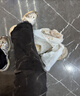 七海秋一次性雨鞋套防水防滑雨靴脚套加厚塑料男女通用鞋套长筒灰6只装 实拍图