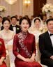 高贵年轻妈妈婚宴礼服轻奢高级感新中式喜婆婆旗袍2026新款中长款 酒红色七分袖 XL 【赠送运费险】 晒单实拍图