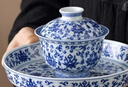 京东京造 盖碗茶具 景德镇盖碗陶瓷茶具主人杯礼盒装 青花缠枝莲盖碗壶承 实拍图