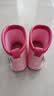 牧萌儿童雨鞋男童女童防水立体宝宝防滑耐磨卡通雨靴 粉色独角兽 15码 实拍图