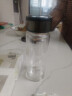 双层隔热玻璃杯耐高温水杯玻璃杯子双层高硼硅玻璃杯旅行装备 钢本色500ml 实拍图