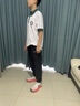 李宁（LI-NING）运动裤男裤夏季速干裤子轻薄款透气冰丝大码宽松休闲梭织运动长裤 速干束脚-黑色 L /175 (130-145斤) 实拍图