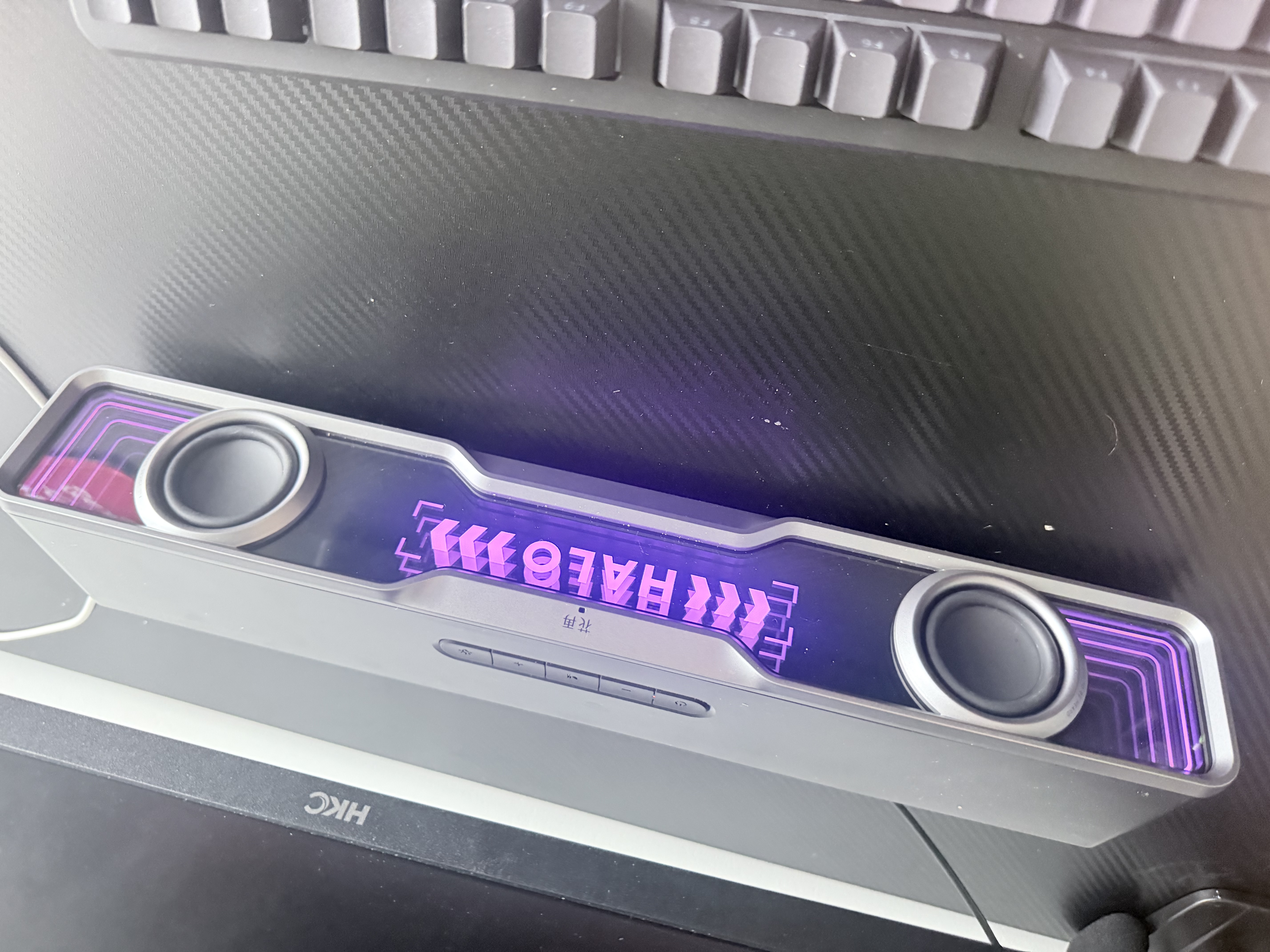 漫步者（EDIFIER）花再Halo SoundBar桌面蓝牙音响 家用桌面台式电脑游戏音响音箱隐藏麦蓝牙5.4播放器MAX情人节礼物 【破界黑】影院级音质+赠擦拭布+晒单返10 实拍图