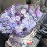艾斯维娜鲜花速递向日葵混搭花束生日礼物全国同城配送 紫玫瑰混搭花束 实拍图