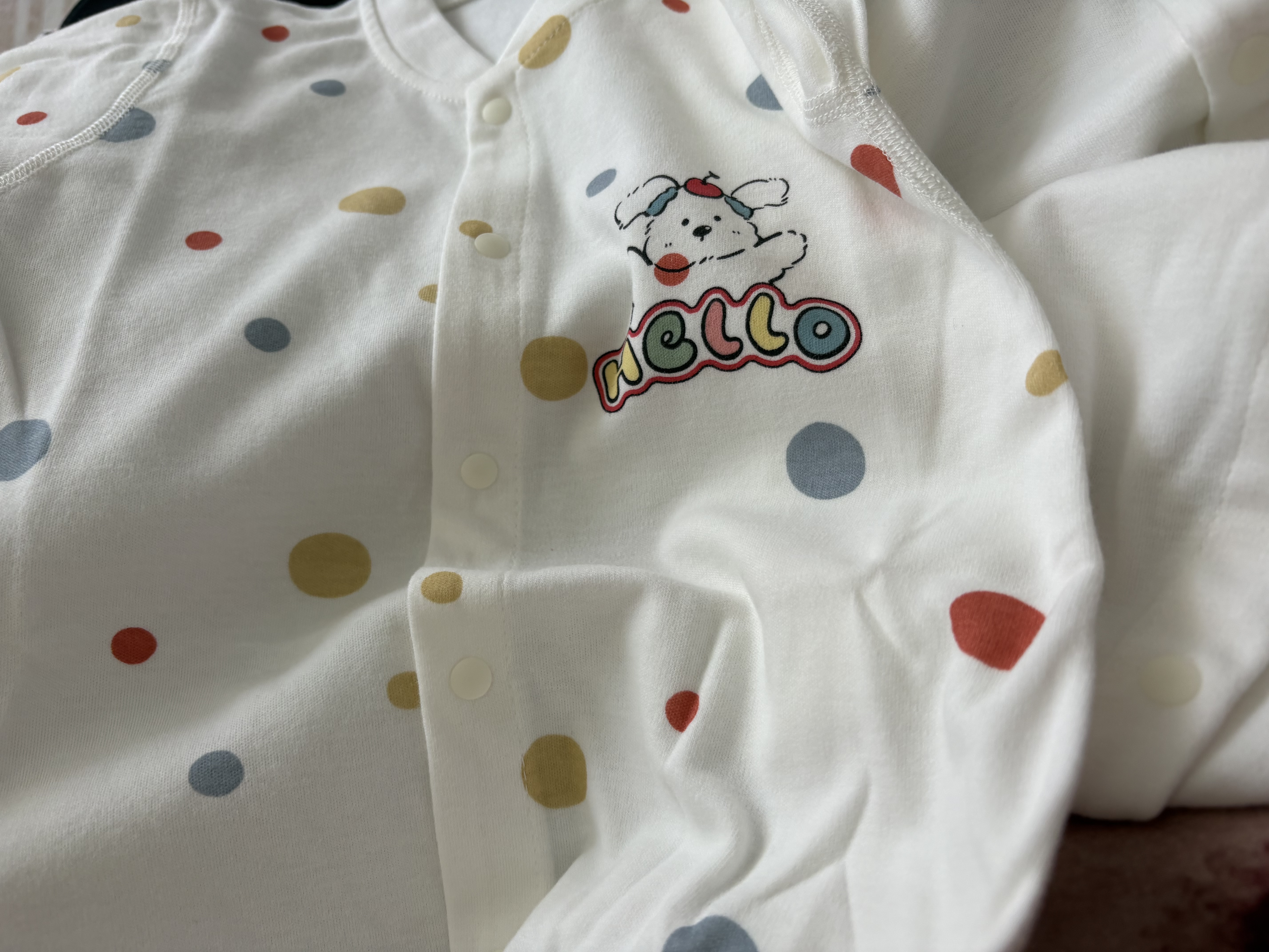 班杰威尔婴儿衣服两件装男女宝宝春秋纯棉哈衣爬爬服新生儿连体衣80 实拍图