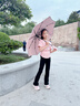 美度全自动三折雨伞学生儿童晴雨伞环扣柄可挂书包圆角防戳M3075粉色 实拍图
