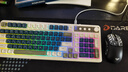 狼蛛（AULA）S99无线蓝牙有线三模键盘机械手感 游戏电竞专用 99键 RGB背光拼色静音键盘鼠标套装mac电脑键盘 S99复古灰【三模/RGB】+三模鼠标 实拍图