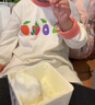 优衣库婴幼儿宝宝HEATTECH棉混纺圆领T恤/长袖保暖衣秋衣478444 61 水蓝色 90 实拍图