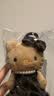 三丽鸥（SANRIO）NIC长腿黑皮珍珠HelloKitty爱心扣 赵露思同款 毛绒玩具礼物 实拍图