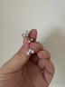 芯奢999纯银杏叶耳钉女士耳环小巧足银螺旋拧扣耳骨钉高级感简约耳饰 【999足银】花朵耳钉一对 实拍图