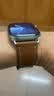 MSSM适用苹果手表表带apple watch爱马仕款Swift小牛皮真皮iwatch表带ultra3/S11/S10/9/8/se3/2浅棕色 实拍图