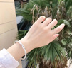 老凰祥纯银闪砂麻花手镯女足银s999莫比乌斯环镯子手环送女友礼物 莫比乌斯银手镯30丨礼盒+证书 实拍图