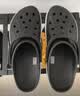 卡骆驰（CROCS）贝雅卡骆班洞洞鞋轻便耐磨一脚蹬休闲鞋女鞋时尚沙滩鞋|205089 黑色/白色-066 40 (250mm) 实拍图