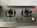 林内（Rinnai）燃气灶家用5kW大火力双眼猛火灶具嵌入式二级能效天然气 可调节灶2E08M 实拍图